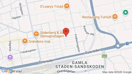 Apartments for rent i Ystad - kort over placeringen