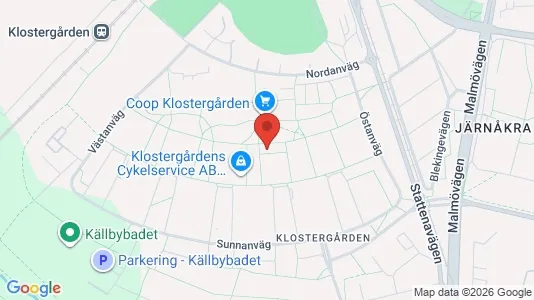 Apartments for rent i Lund - kort over placeringen