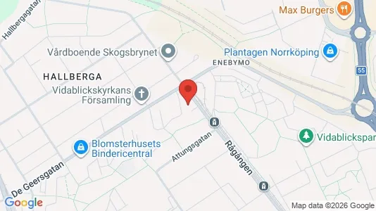 Apartments for rent i Norrköping - kort over placeringen