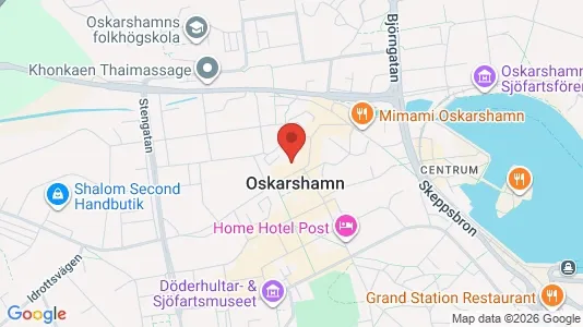 Apartments for rent i Oskarshamn - kort over placeringen