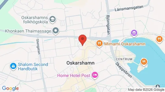 Apartments for rent i Oskarshamn - kort over placeringen