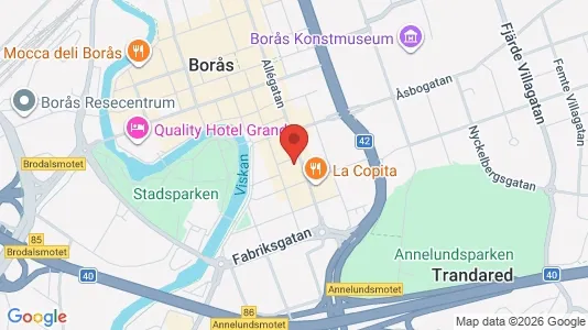 Apartments for rent i Borås - kort over placeringen