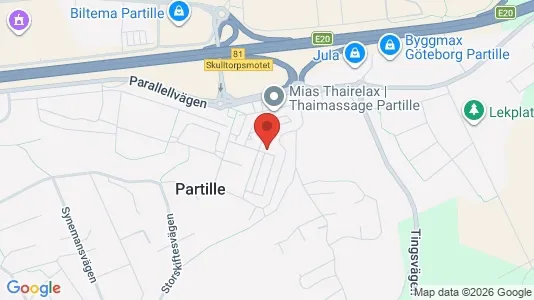 Apartments for rent i Partille - kort over placeringen