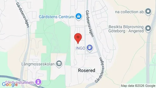 Apartments for rent i Angered - kort over placeringen