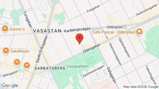 Apartments for rent i Vasastan - kort over placeringen