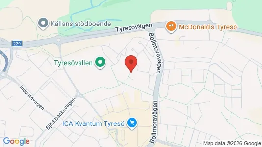 Apartments for rent i Tyresö - kort over placeringen
