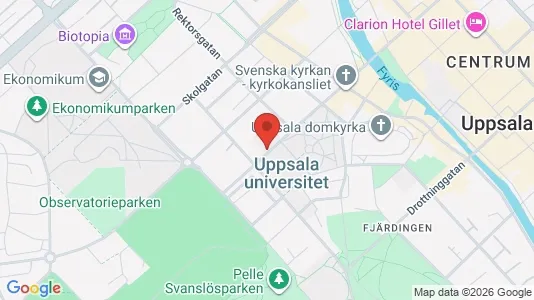 Apartments for rent i Uppsala - kort over placeringen
