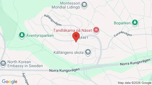 Apartments for rent i Lidingö - kort over placeringen