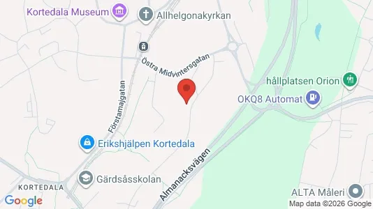 Apartments for rent i Gothenburg East - kort over placeringen