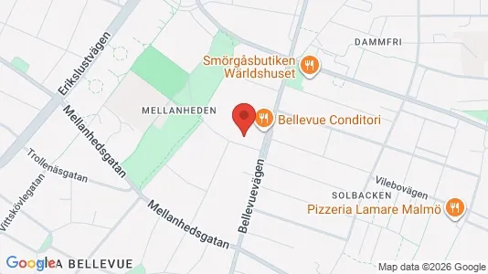 Apartments for rent i Malmö City - kort over placeringen