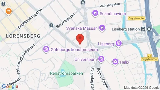 Apartments for rent i Johanneberg - kort over placeringen