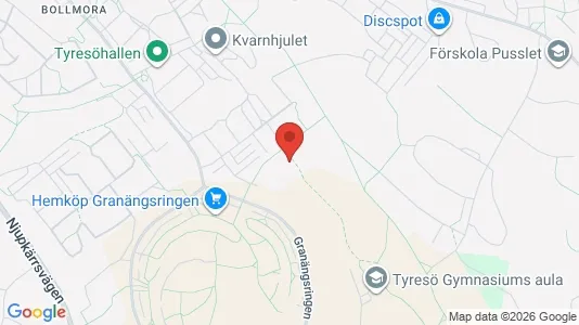 Apartments for rent i Tyresö - kort over placeringen