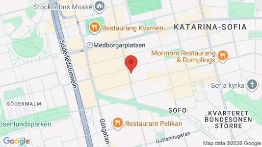 Apartments for rent i Södermalm - kort over placeringen