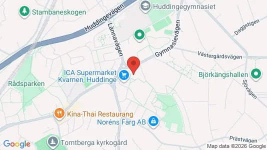 Apartments for rent i Huddinge - kort over placeringen