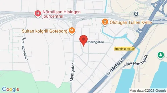 Apartments for rent i Lundby - kort over placeringen