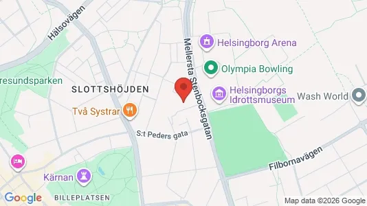 Apartments for rent i Helsingborg - kort over placeringen