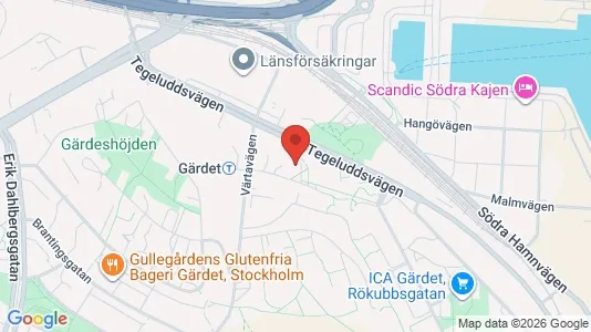 Apartments for rent i Gärdet/Djurgården - kort over placeringen