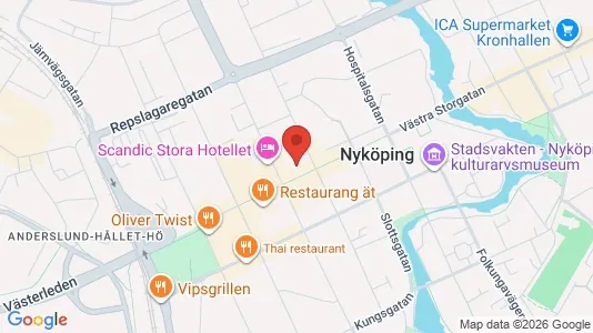 Apartments for rent i Nyköping - kort over placeringen