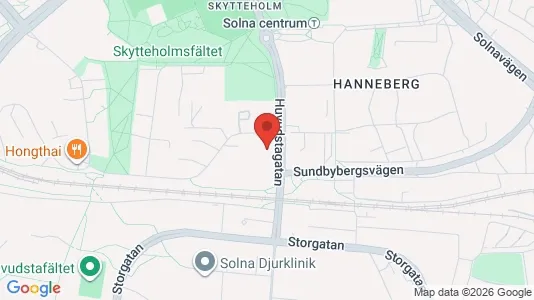 Apartments for rent i Solna - kort over placeringen