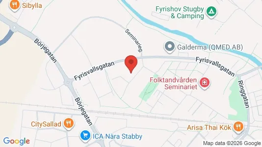 Apartments for rent i Uppsala - kort over placeringen