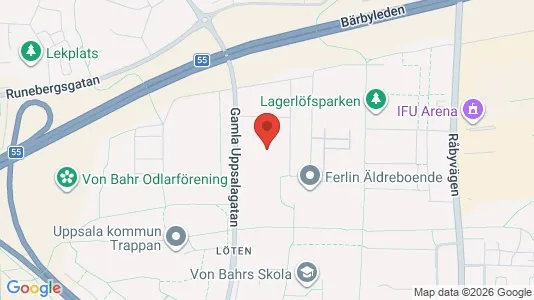 Apartments for rent i Uppsala - kort over placeringen