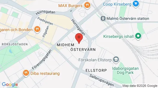 Apartments for rent i Malmö City - kort over placeringen
