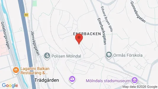 Apartments for rent i Mölndal - kort over placeringen