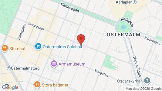 Apartments for rent i Östermalm - kort over placeringen