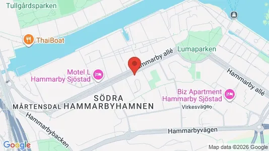 Apartments for rent i Hammarbyhamnen - kort over placeringen