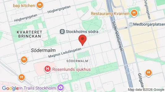Apartments for rent i Södermalm - kort over placeringen