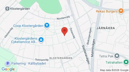 Apartments for rent i Lund - kort over placeringen