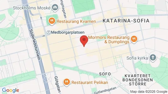 Apartments for rent i Södermalm - kort over placeringen