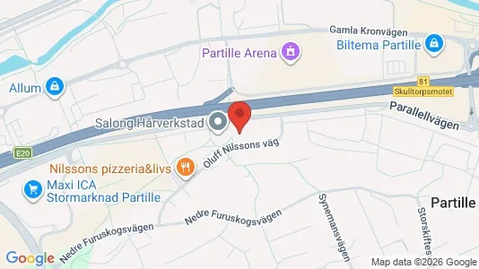 Apartments for rent i Partille - kort over placeringen