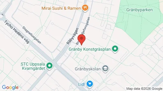 Apartments for rent i Uppsala - kort over placeringen
