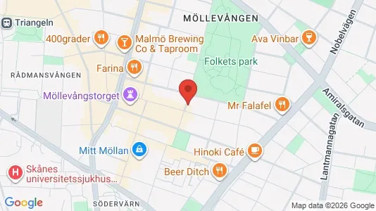 Apartments for rent i Malmö City - kort over placeringen