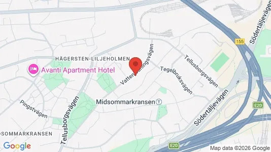Apartments for rent i Stockholm South - kort over placeringen