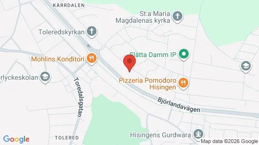 Apartments for rent i Lundby - kort over placeringen