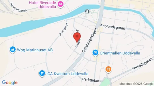 Apartments for rent i Uddevalla - kort over placeringen