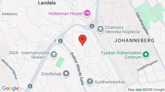 Apartments for rent i Johanneberg - kort over placeringen
