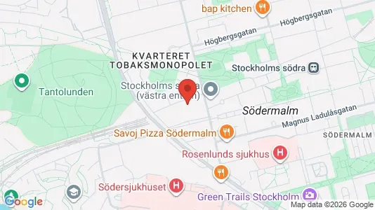 Apartments for rent i Södermalm - kort over placeringen