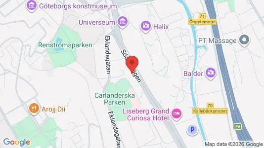 Apartments for rent i Johanneberg - kort over placeringen