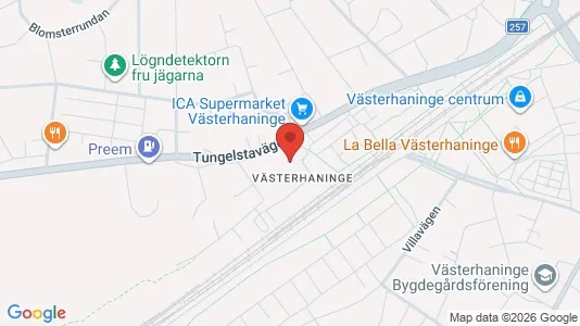 Apartments for rent i Haninge - kort over placeringen