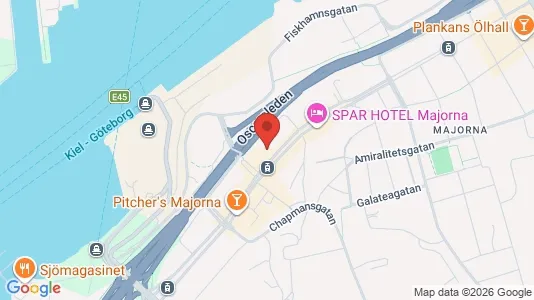 Apartments for rent i Majorna-Linné - kort over placeringen
