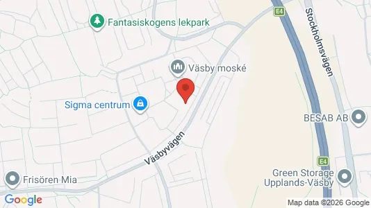 Apartments for rent i Upplands Väsby - kort over placeringen