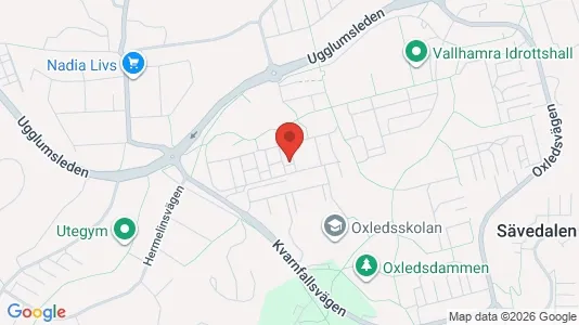 Apartments for rent i Partille - kort over placeringen