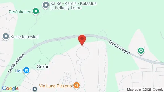Apartments for rent i Gothenburg East - kort over placeringen