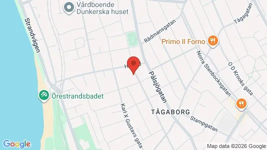 Apartments for rent i Helsingborg - kort over placeringen