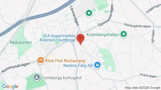 Apartments for rent i Huddinge - kort over placeringen