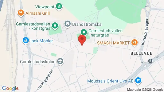 Apartments for rent i Gothenburg East - kort over placeringen