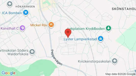Apartments for rent i Stockholm South - kort over placeringen